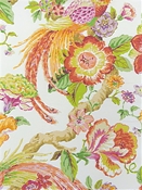 Sissinghurst Tangerine Floral P Kaufmann Fabric